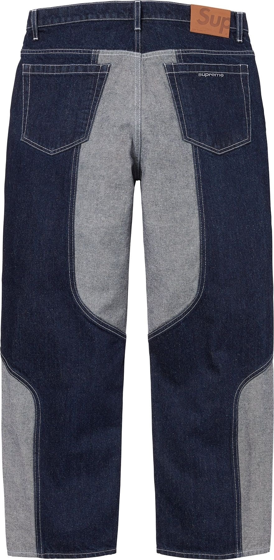 2-Tone Paneled Baggy Jean view 9